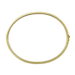 HINGED EMERALD BANGLE IN YELLOW GOLD - BRACELETS