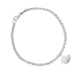 SMALL FAN CHARM BRACELET IN STERLING SILVER - BRACELETS