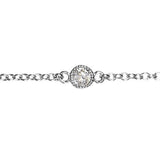 FLOATING SINGLE DIAMOND BRACELET IN WHITE GOLD - BRACELETS