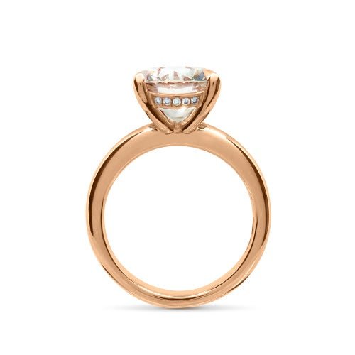 4 CARAT DIAMOND ROSE GOLD RING - ALL ENGAGEMENT RINGS