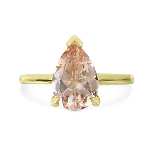 CUSTOM MORGANITE SOLITAIRE RING - ALL ENGAGEMENT RINGS