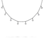 PRINCESS DIAMOND COLLAR NECKLACE -