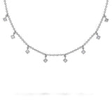 PRINCESS DIAMOND COLLAR NECKLACE -