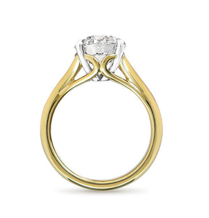PLATINUM AND GOLD ENGAGEMENT RING - ALL ENGAGEMENT RINGS