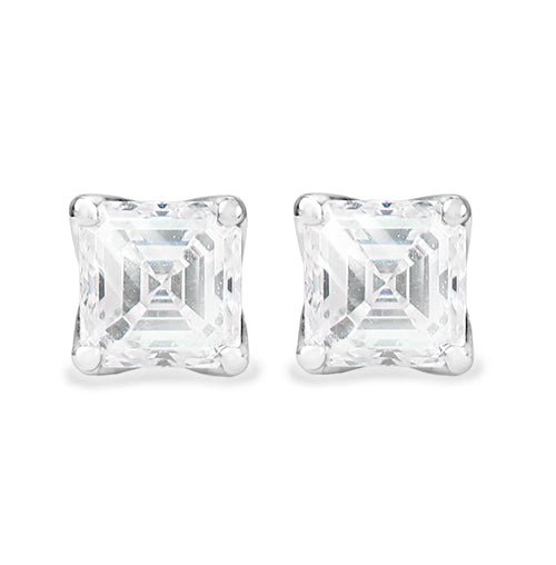 ASHER CUT DIAMOND STUD EARRINGS -