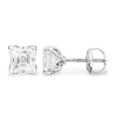 ASHER CUT DIAMOND STUD EARRINGS -