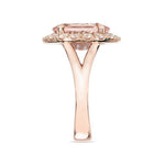 MORGANITE & DIAMOND COCKTAIL RING -