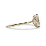 EMERALD CUT DIAMOND ENGAGEMENT RING -