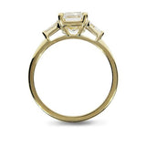 EMERALD CUT DIAMOND ENGAGEMENT RING -