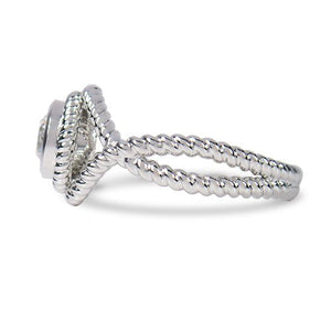 ROPE TWIST RING WITH DIAMOND - ALL RINGS