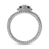 ROPE TWIST RING WITH DIAMOND - ALL RINGS