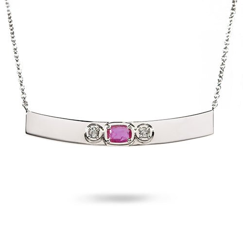 RUBY AND DIAMOND NECKLACE -