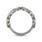 PEAR SHAPE EMERALD & DIAMOND RING - ALL RINGS