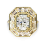 CUSHION CUT DIAMOND ENGAGEMENT RING - ALL RINGS