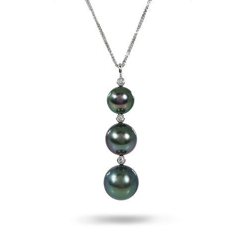 TAHITIAN PEARL DROP NECKLACE -
