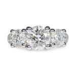 THREE DIAMOND ENGAGEMENT RING - ALL ENGAGEMENT RINGS
