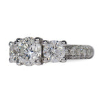 THREE DIAMOND ENGAGEMENT RING - ALL ENGAGEMENT RINGS