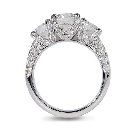 THREE DIAMOND ENGAGEMENT RING - ALL ENGAGEMENT RINGS