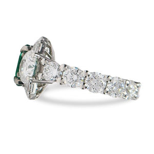 EMERALD AND DIAMOND RING - ALL RINGS
