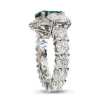 EMERALD AND DIAMOND RING - ALL RINGS