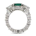 EMERALD AND DIAMOND RING - ALL RINGS