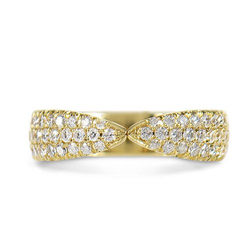 PAVÉ DIAMOND CINCHED RING - ALL RINGS