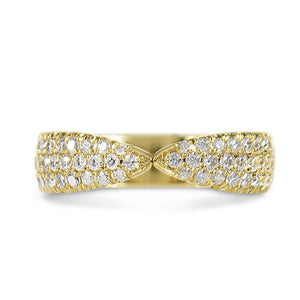 PAVÉ DIAMOND CINCHED RING - ALL RINGS