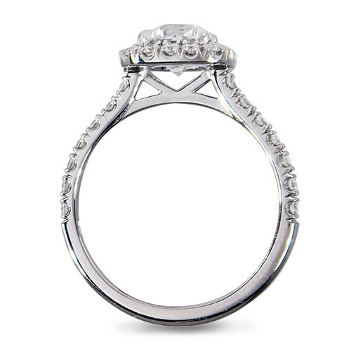 RADIANT CUT DIAMOND HALO ENGAGEMENT RING. - ALL RINGS