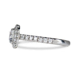 RADIANT CUT DIAMOND HALO ENGAGEMENT RING. - ALL RINGS