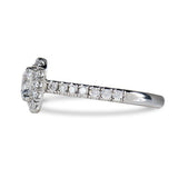 RADIANT CUT DIAMOND HALO ENGAGEMENT RING. - ALL RINGS