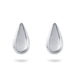 TEAR DROP STUD EARRINGS IN STERLING SILVER - EARRINGS