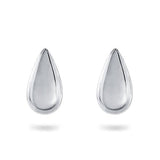 TEAR DROP STUD EARRINGS IN STERLING SILVER - EARRINGS