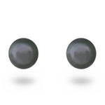 TAHITIAN PEARL STUD EARRINGS IN WHITE GOLD - EARRINGS