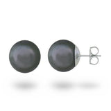 TAHITIAN PEARL STUD EARRINGS IN WHITE GOLD - EARRINGS