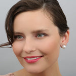 SOUTH SEA PEARL STUD EARRINGS IN WHITE GOLD - EARRINGS