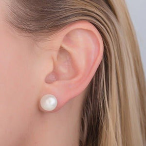 AKOYA PEARL STUD EARRINGS IN WHITE GOLD - EARRINGS