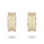 CONCAVE HOOPS IN YELLOW GOLD - EARRINGS