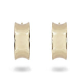 CONCAVE HOOPS IN YELLOW GOLD - EARRINGS