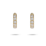 DIAMOND HUGGIE EARRINGS IN YELLOW GOLD - EARRINGS