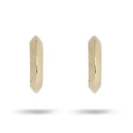 KNIFE EDGE HUGGIE EARRING IN YELLOW GOLD - EARRINGS