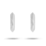 KNIFE EDGE HUGGIE EARRING IN STERLING SILVER - EARRINGS