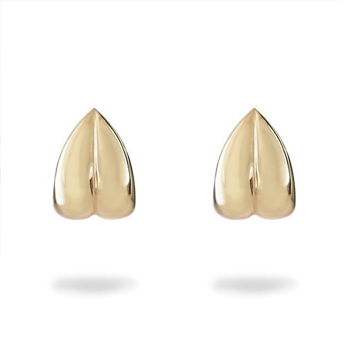 PRIMROSE PETAL SMALL HOOPS IN YELLOW GOLD - EARRINGS
