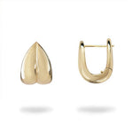 PRIMROSE PETAL SMALL HOOPS IN YELLOW GOLD - EARRINGS