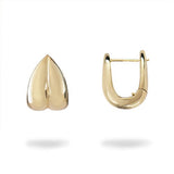 PRIMROSE PETAL SMALL HOOPS IN YELLOW GOLD - EARRINGS