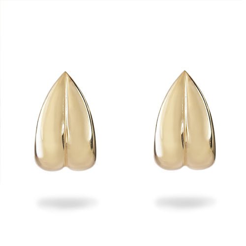 PRIMROSE PETAL LARGE HOOPS IN YELLOW GOLD - EARRINGS
