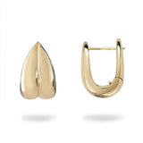 PRIMROSE PETAL LARGE HOOPS IN YELLOW GOLD - EARRINGS