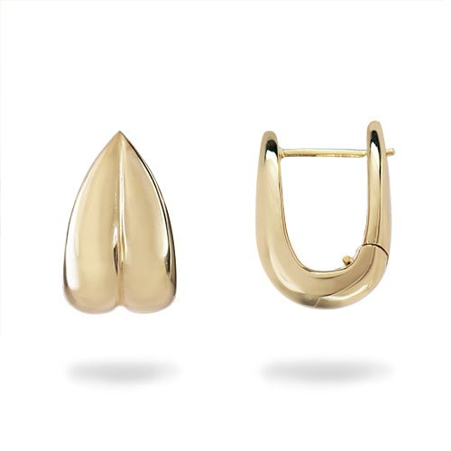 PRIMROSE PETAL LARGE HOOPS IN YELLOW GOLD - EARRINGS