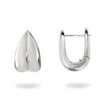 PRIMROSE PETAL LARGE HOOPS IN STERLING SILVER - EARRINGS