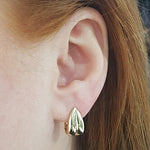 PRIMROSE PETAL LARGE HOOPS IN YELLOW GOLD - EARRINGS