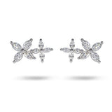 LILAC EARRING WITH MARQUISE DIAMONDS IN WHITE GOLD - NECKLACES